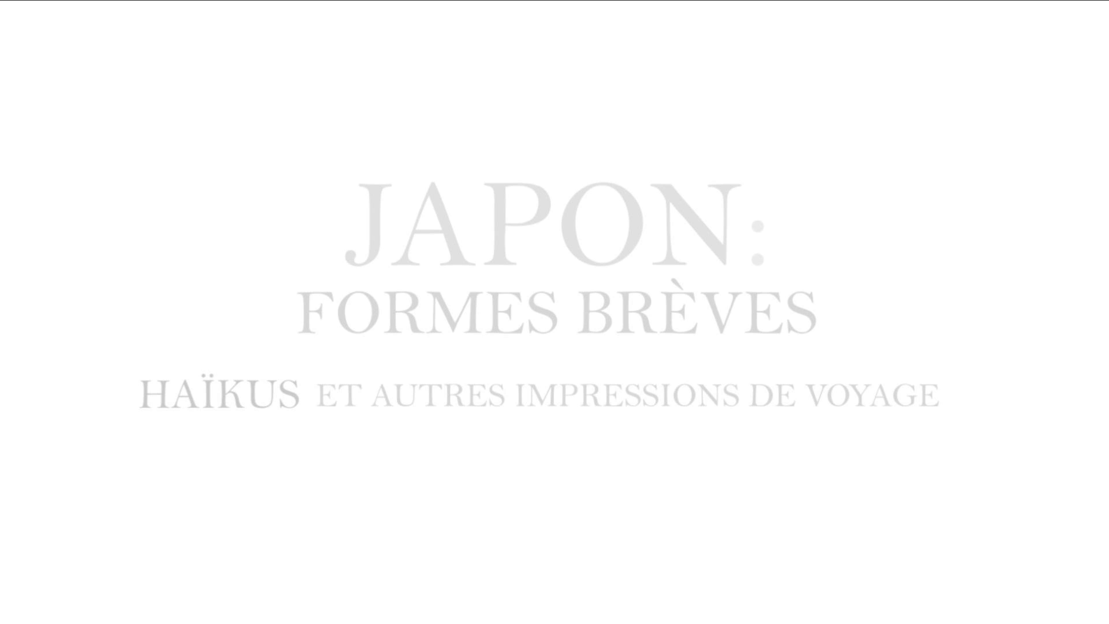 « Japon : formes brèves » : un avant-goût du nouveau documentaire de Michel Onfray