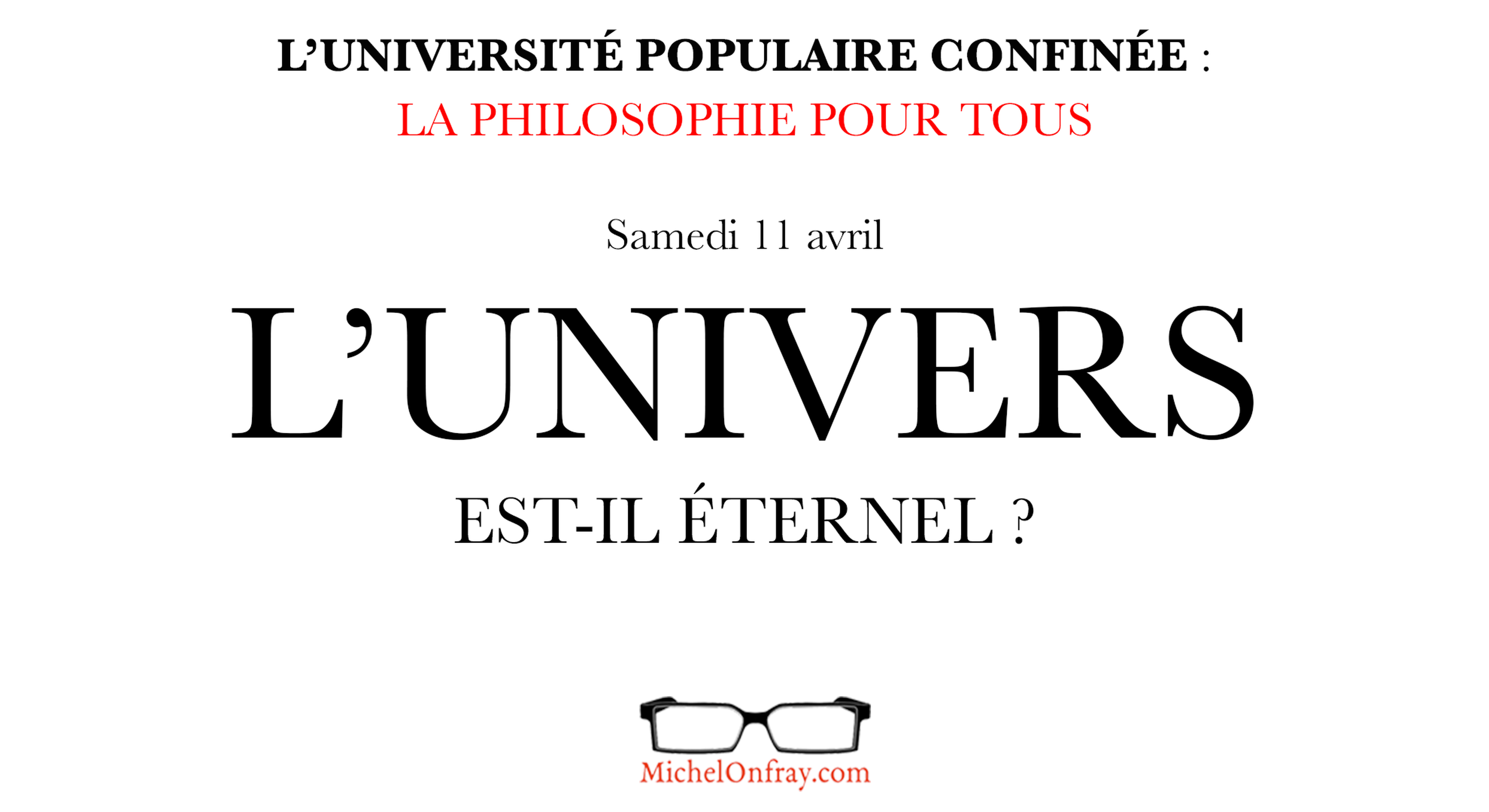 L'univers est-il éternel ?