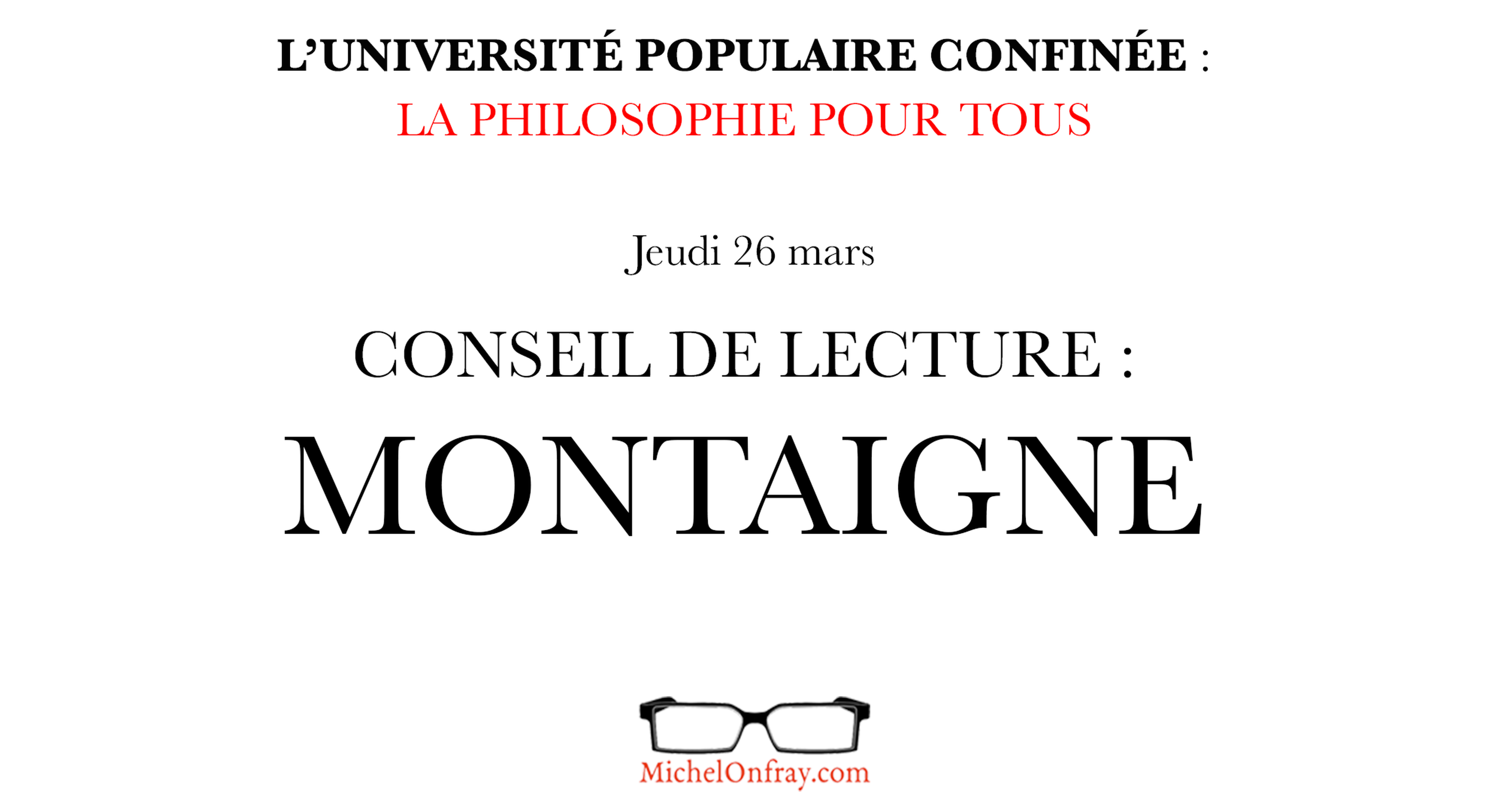 Conseil de lecture : Montaigne